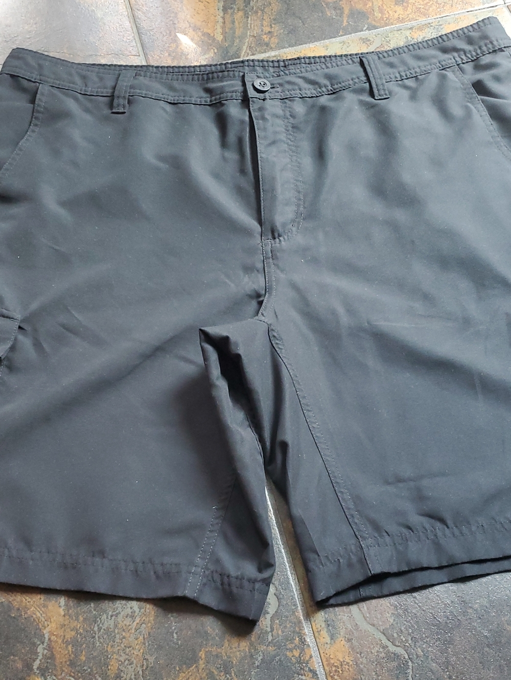 Big And Tall Mens Magellan Mens Size 40 Outdoors Black Cargo Shorts